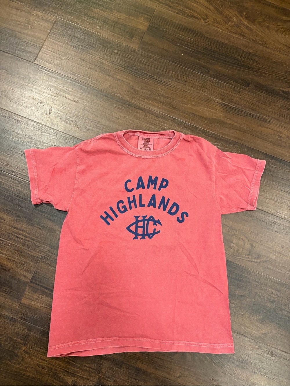 Comfort Colors Kids Camp Highlands Shirt Red Blue Short Sleeve